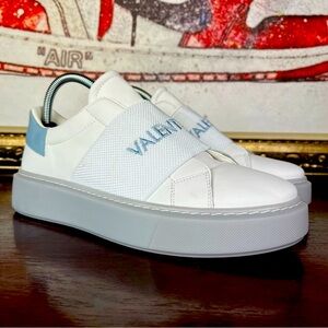 Valentino Maya Contrast Logo Slip On Sneakers Women’s Size 8.5 Platform Shoes